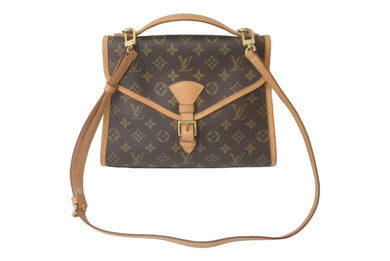 LOUIS VUITTON ルイ ヴィトン 2WAYショルダーバッグ M51122 ベルエア モノグラムキャンバス ブラウン 美品 中古 60610