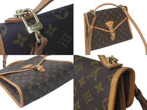 LOUIS VUITTON ルイ ヴィトン 2WAYショルダーバッグ M51122 ベルエア モノグラムキャンバス ブラウン 美品 中古 60610