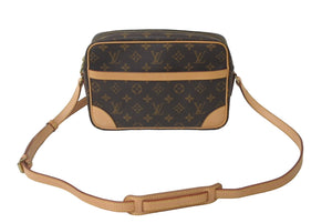 極美品 LOUIS VUITTON ルイ ヴィトン ショルダーバッグ 斜め掛け トロカデロ27 M51274 モノグラムキャンバス ブラウン 中古 60611