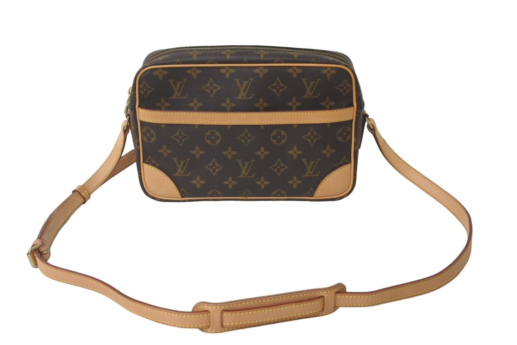極美品 LOUIS VUITTON ルイ ヴィトン ショルダーバッグ 斜め掛け トロカデロ27 M51274 モノグラムキャンバス ブラウン 中古 60611