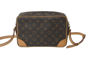極美品 LOUIS VUITTON ルイ ヴィトン ショルダーバッグ 斜め掛け トロカデロ27 M51274 モノグラムキャンバス ブラウン 中古 60611