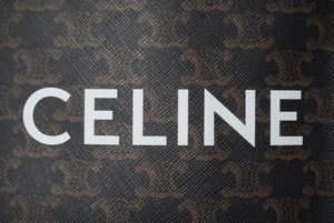 極美品 CELINE セリーヌ 2WAYショルダーバッグ ミニバーティカルカバ トリオンフ 194372BZK.04LU ブラウン ゴールド金具 中古 60612
