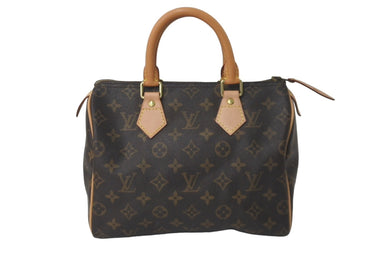 LOUIS VUITTON ルイヴィトン ハンドバッグ スピーディ25 ブラウン モノグラム M41528 美品 中古 60616