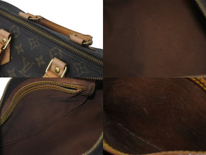LOUIS VUITTON ルイヴィトン ハンドバッグ スピーディ25 ブラウン モノグラム M41528 美品 中古 60616
