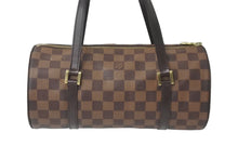 Load image into Gallery viewer, LOUIS VUITTON ルイヴィトン ハンドバッグ ブラウン ドラム型 筒状 ダミエ パピヨン26 N51304 美品 中古 60617