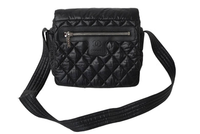 極美品 CHANEL シャネル ショルダーバッグ コココクーン スモールメッセンジャー A48616 17番台 ブラック シルバー金具 中古 60619