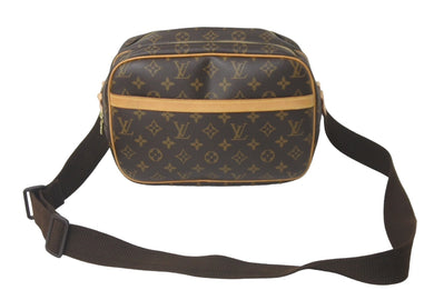 LOUIS VUITTON ルイヴィトン ショルダーバッグ リポーターPM M45254 モノグラム ブラウン 美品 中古 60628