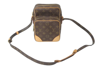 極美品 LOUIS VUITTON ルイヴィトン ショルダーバッグ 斜めがけバック アマゾン モノグラム M45236 ブラウン 中古 60634