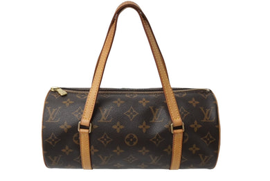 LOUIS VUITTON ルイヴィトン モノグラム パピヨン26 ハンドバッグ ブラウン ロゴ 手持ち 鞄 カバン M51386 美品 中古 60635