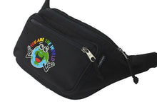 Load image into Gallery viewer, BALENCIAGA バレンシアガ ウエストバッグ ボディバッグ YOU ARE THE WORLD ブラック ナイロン 482389 美品 中古 60637
