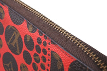 Load image into Gallery viewer, LOUIS VUITTON ルイヴィトン 長財布 ジッピーウォレット 草間彌生 ヤヨイ クサマ モノグラムパンプキン ドット レッド ブラウン M60450 美品 中古 60640