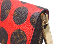Load image into Gallery viewer, LOUIS VUITTON ルイヴィトン 長財布 ジッピーウォレット 草間彌生 ヤヨイ クサマ モノグラムパンプキン ドット レッド ブラウン M60450 美品 中古 60640