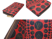 Load image into Gallery viewer, LOUIS VUITTON ルイヴィトン 長財布 ジッピーウォレット 草間彌生 ヤヨイ クサマ モノグラムパンプキン ドット レッド ブラウン M60450 美品 中古 60640