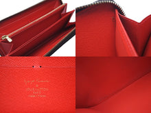 Load image into Gallery viewer, LOUIS VUITTON ルイヴィトン 長財布 ジッピーウォレット 草間彌生 ヤヨイ クサマ モノグラムパンプキン ドット レッド ブラウン M60450 美品 中古 60640