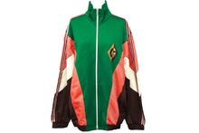 Load image into Gallery viewer, 新品同様品 GUCCI グッチ トラックジャケット ブルゾン 587372 ポリエステル マルチカラー ワッペン シルバー XS メンズ 中古 60647