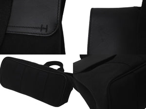 HERMES エルメス ハンドバッグ ヴァルパライソ ブラック レザー トワルシェブロン シルバー金具 美品 中古 60658