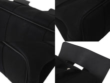 Load image into Gallery viewer, HERMES エルメス ハンドバッグ ヴァルパライソ ブラック レザー トワルシェブロン シルバー金具 美品 中古 60658