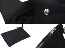 Load image into Gallery viewer, HERMES エルメス ハンドバッグ ヴァルパライソ ブラック レザー トワルシェブロン シルバー金具 美品 中古 60658