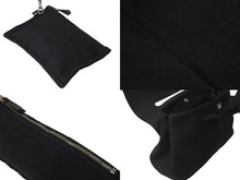 Load image into Gallery viewer, HERMES エルメス ハンドバッグ ヴァルパライソ ブラック レザー トワルシェブロン シルバー金具 美品 中古 60658
