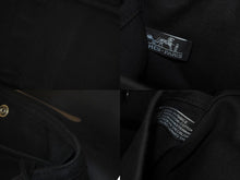 Load image into Gallery viewer, HERMES エルメス ハンドバッグ ヴァルパライソ ブラック レザー トワルシェブロン シルバー金具 美品 中古 60658