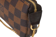 画像をギャラリービューアに読み込む, 極備品 LOUIS VUITTON ルイヴィトン ポーチ ミニ ポシェット アクセソワール ダミエキャンバス N58009 ゴールド金具 中古 60661