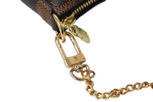 画像をギャラリービューアに読み込む, 極備品 LOUIS VUITTON ルイヴィトン ポーチ ミニ ポシェット アクセソワール ダミエキャンバス N58009 ゴールド金具 中古 60661