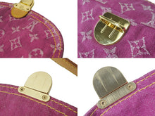 画像をギャラリービューアに読み込む, LOUIS VUITTON ルイヴィトン ハンドバッグ M95216 ミニプリーティ ピンク デニムモノグラム 美品 中古 60663