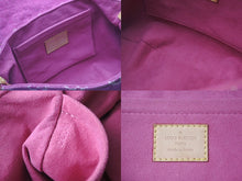 画像をギャラリービューアに読み込む, LOUIS VUITTON ルイヴィトン ハンドバッグ M95216 ミニプリーティ ピンク デニムモノグラム 美品 中古 60663