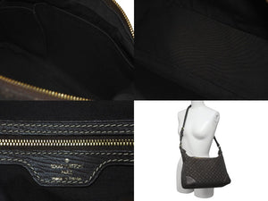 LOUIS VUITTON ルイ ヴィトン ショルダーバッグ M95225 ブローニュ モノグラム ミニラン キャンバス エベヌ 美品 中古 60672