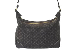 LOUIS VUITTON ルイ ヴィトン ショルダーバッグ M95225 ブローニュ モノグラム ミニラン キャンバス エベヌ 美品 中古 60672