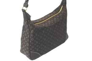 LOUIS VUITTON ルイ ヴィトン ショルダーバッグ M95225 ブローニュ モノグラム ミニラン キャンバス エベヌ 美品 中古 60672