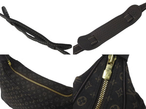 LOUIS VUITTON ルイ ヴィトン ショルダーバッグ M95225 ブローニュ モノグラム ミニラン キャンバス エベヌ 美品 中古 60672