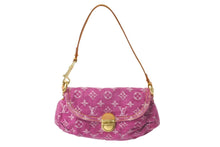 Load image into Gallery viewer, LOUIS VUITTON ルイ ヴィトン ショルダーバッグ M95050 モノグラムデニム ミニ プリ―ティ ピンク 美品 中古 60673