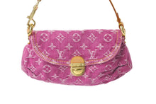 Load image into Gallery viewer, LOUIS VUITTON ルイ ヴィトン ショルダーバッグ M95050 モノグラムデニム ミニ プリ―ティ ピンク 美品 中古 60673
