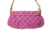 Load image into Gallery viewer, LOUIS VUITTON ルイ ヴィトン ショルダーバッグ M95050 モノグラムデニム ミニ プリ―ティ ピンク 美品 中古 60673