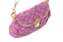Load image into Gallery viewer, LOUIS VUITTON ルイ ヴィトン ショルダーバッグ M95050 モノグラムデニム ミニ プリ―ティ ピンク 美品 中古 60673