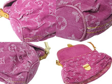 Load image into Gallery viewer, LOUIS VUITTON ルイ ヴィトン ショルダーバッグ M95050 モノグラムデニム ミニ プリ―ティ ピンク 美品 中古 60673