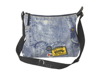 Load image into Gallery viewer, Christian Dior クリスチャンディオール ショルダーバッグ デニムプリント キャンバス レザー MU0061 シルバー金具 美品 中古 60695