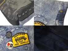 Load image into Gallery viewer, Christian Dior クリスチャンディオール ショルダーバッグ デニムプリント キャンバス レザー MU0061 シルバー金具 美品 中古 60695