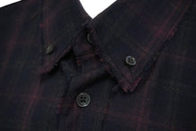 画像をギャラリービューアに読み込む, MARC JACOBS マークジェイコブス 長袖シャツ ネルシャツ チェック柄 ウール ポリウレタン ブラック レッド 46 美品 中古 60707