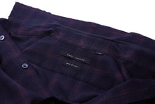 画像をギャラリービューアに読み込む, MARC JACOBS マークジェイコブス 長袖シャツ ネルシャツ チェック柄 ウール ポリウレタン ブラック レッド 46 美品 中古 60707