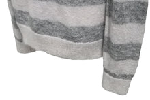 画像をギャラリービューアに読み込む, MARC JACOBS マークジェイコブス ニット セーター ボーダー モヘア ナイロン ウール ピンク グレー サイズS 美品 中古 60710