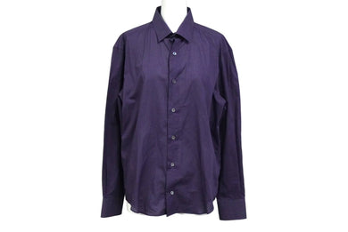 LANVIN ランバン 長袖シャツ チェック柄 マルチカラー ブルー ブラック レッド コットン サイズ39 美品 中古 60711