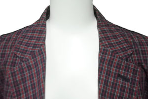 COMME des GARCONS HOMME コムデギャルソンオム 切り返しチェックジャケット HE-J130 サイズS 美品 中古 60723