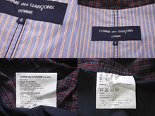 Load image into Gallery viewer, COMME des GARCONS HOMME コムデギャルソンオム 切り返しチェックジャケット HE-J130 サイズS 美品 中古 60723