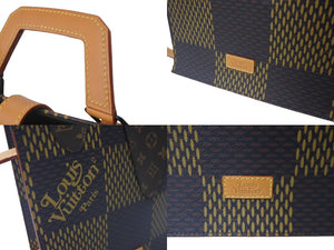 極美品 LOUIS VUITTON ルイヴィトン トートバッグ ジャイアント NIGO ダミエ モノグラムキャンバス ブラウン N40355 中古 60729