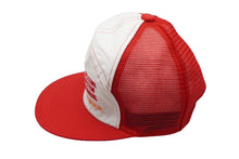 Load image into Gallery viewer, U.S.A WELCOME WESTEM CARNIVAL メッシュ キャップ レッド 帽子 刺繍 ホワイト ナイロン 54CM 美品 中古 60739