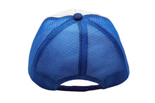 Load image into Gallery viewer, U.S.A WELCOME WESTEM CARNIVAL メッシュ キャップ ブルー 帽子 刺繍 ホワイト ナイロン 54CM 美品 中古 60740