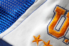 Load image into Gallery viewer, U.S.A WELCOME WESTEM CARNIVAL メッシュ キャップ ブルー 帽子 刺繍 ホワイト ナイロン 54CM 美品 中古 60740