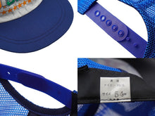 Load image into Gallery viewer, U.S.A WELCOME WESTEM CARNIVAL メッシュ キャップ ブルー 帽子 刺繍 ホワイト ナイロン 54CM 美品 中古 60740